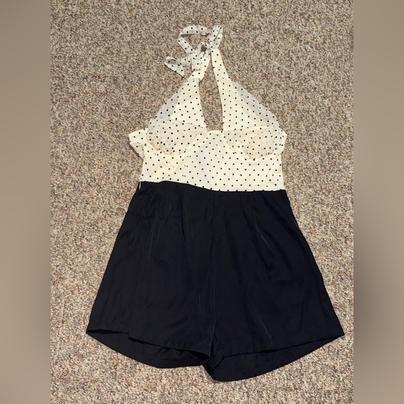 Retro Stage Pants - NWT Retro stage size XL romper, one piece, jumpsuit polka Dot Halter One Piece